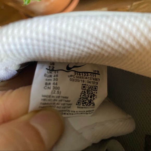 Nike Air Force 1, Size 12, White - Picture 9 of 10